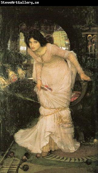 John William Waterhouse The Lady of Shalott Looking at Lancelot